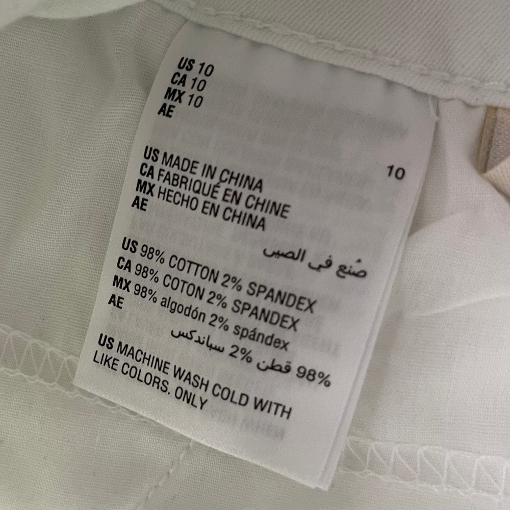 Style & Co Womens White Denim Pencil Skirt Mid Rise Size 10 NEW - Picture 3 of 7